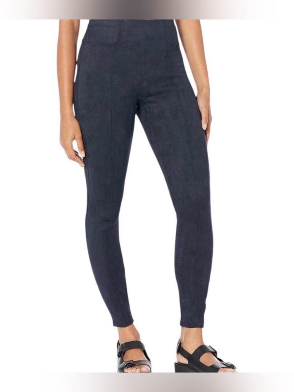 SPANX Women's Faux Suede Leggings
Classic Navy size small